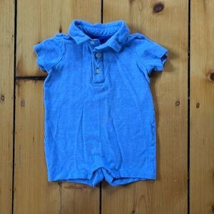 Primary collared onesie/shortall